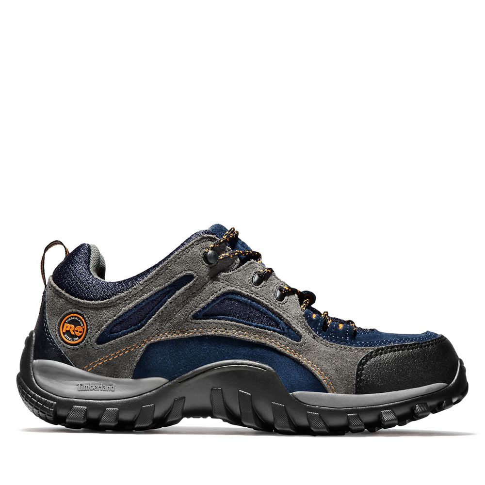 Timberland Mens Work Shoes PRO® Mudsill Steel Toe - Grey/Blue - India XM4013256